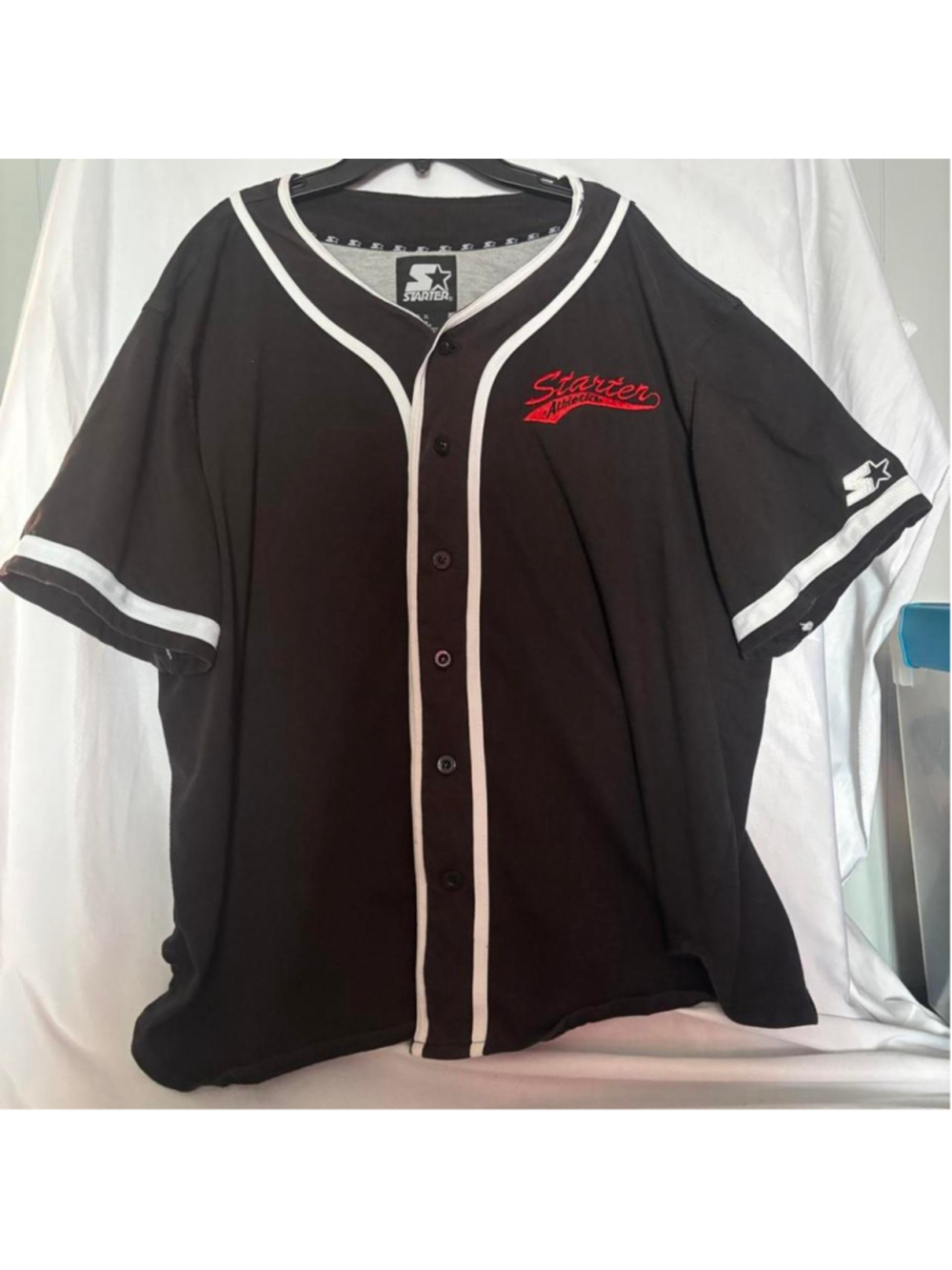 Vintage Starter black baseball jersey Size XL #baseball